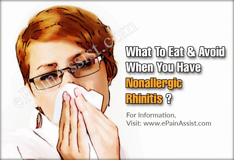 What To Eat & Avoid When You Have Nonallergic Rhinitis?