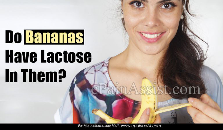 Do Bananas Have Lactose In Them?