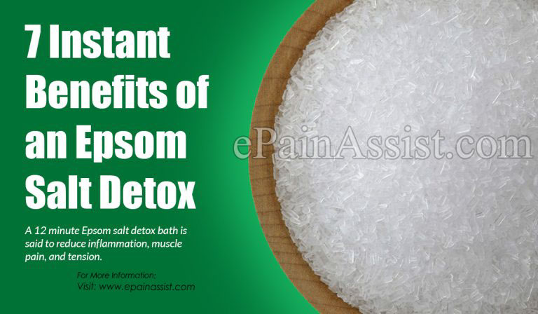 7 Instant Benefits of an Epsom Salt Detox