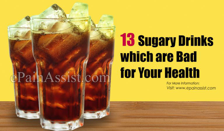 13 Sugary Drinks which are Bad for Your Health
