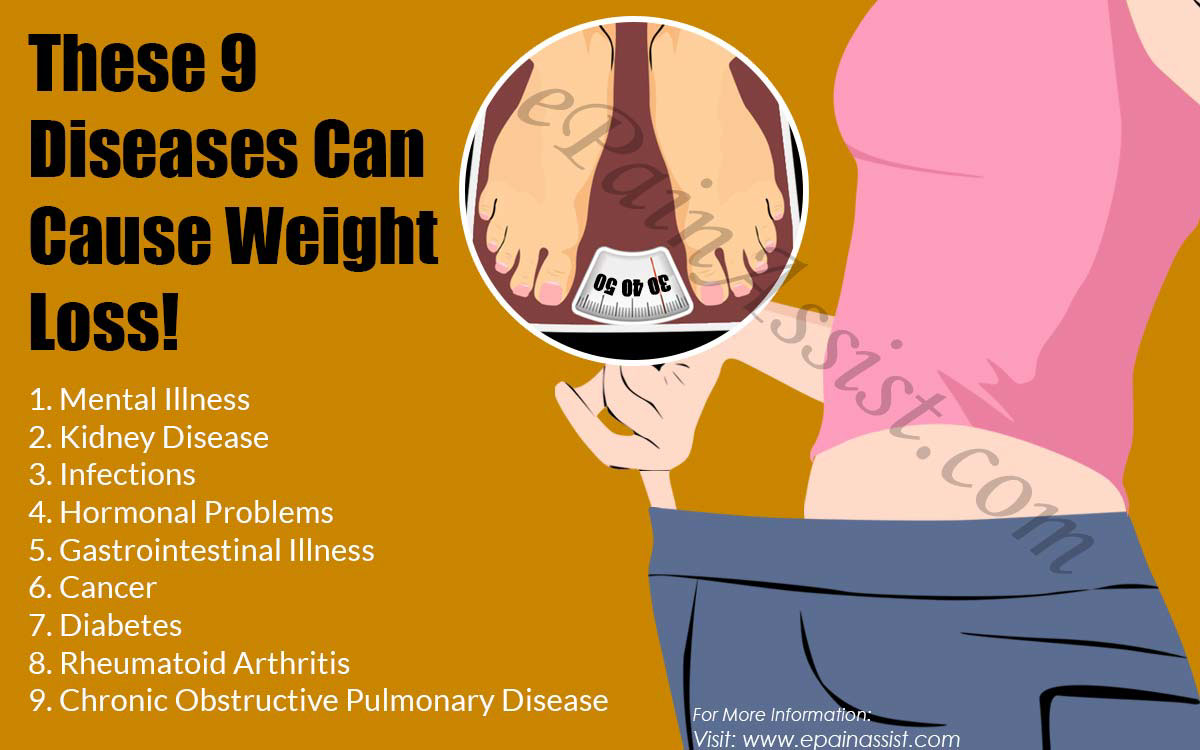 These 9 Diseases Can Cause Weight Loss!