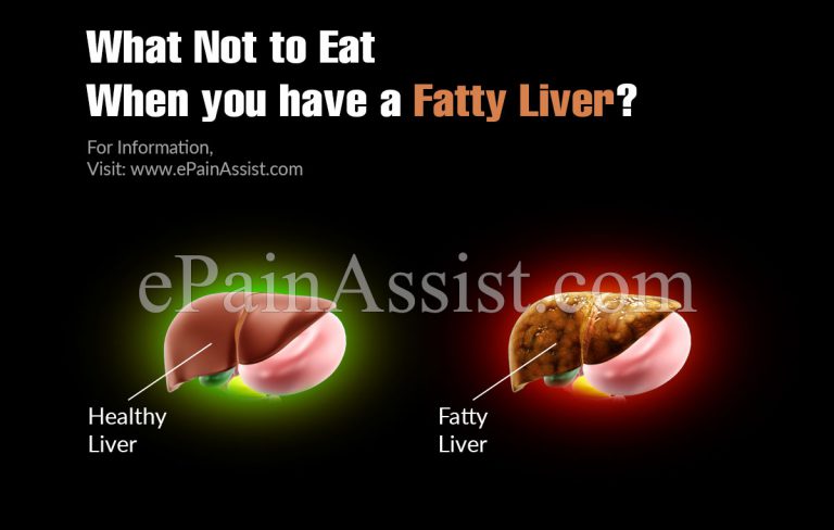 What Not To Eat When You Have A Fatty Liver?