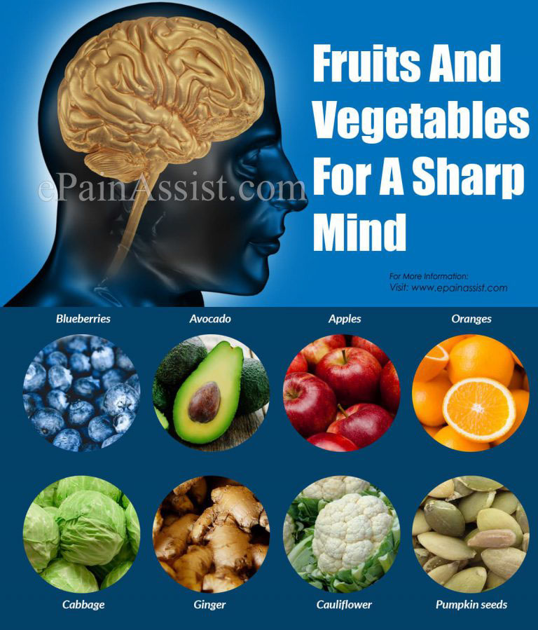 Fruits And Vegetables For A Sharp Mind