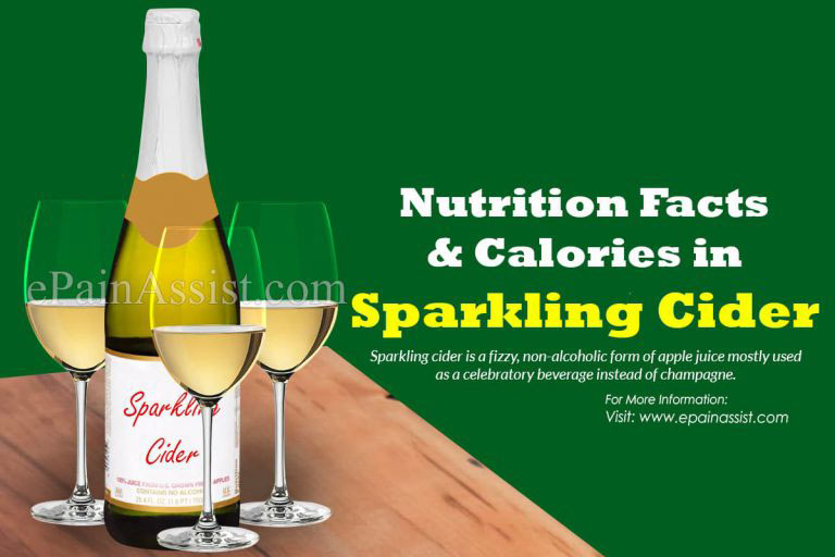 Nutrition Facts & Calories in Sparkling Cider