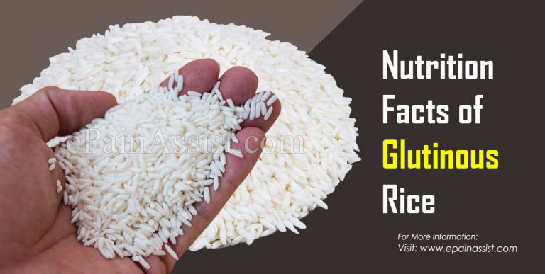 Learn About The Nutrition Facts of Glutinous Rice