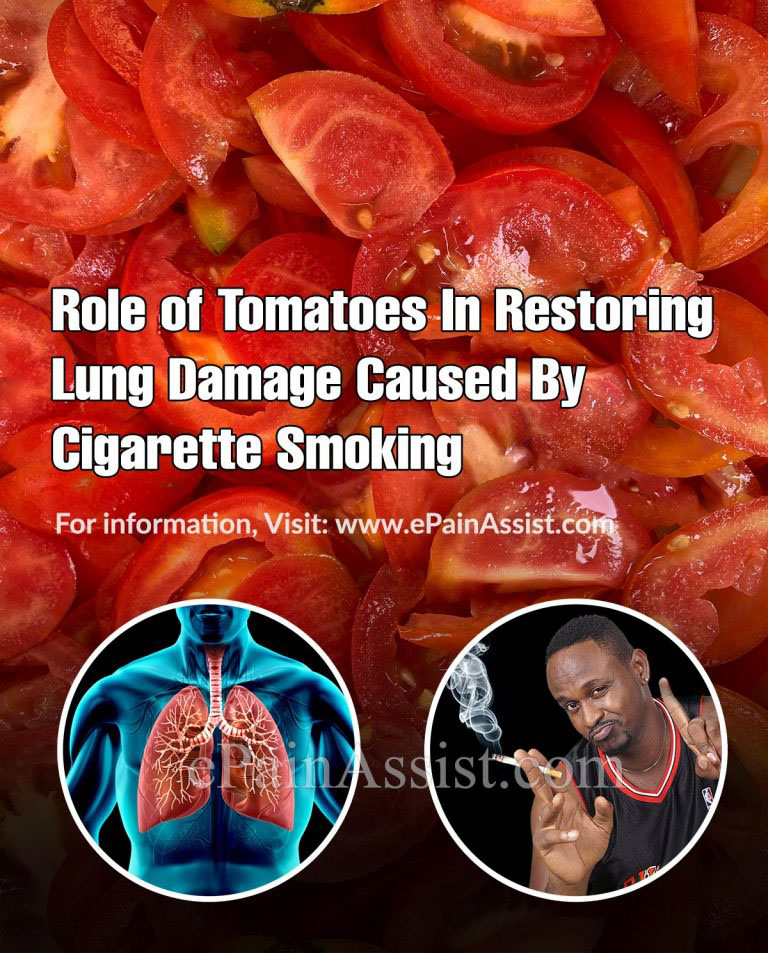 Role of Tomatoes In Restoring Lung Damage Caused By Cigarette Smoking