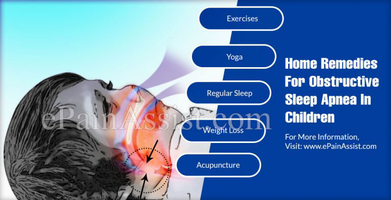 Home Remedies For Obstructive Sleep Apnea In Children