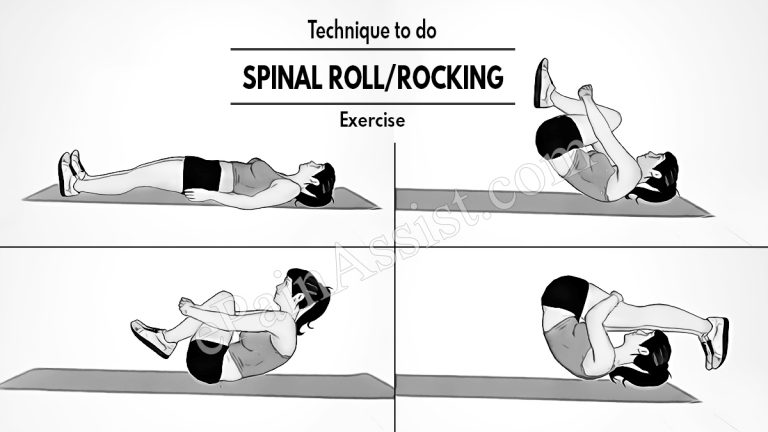 Technique to do Spinal Roll or Rocking Exercise & Its Benefits, Variations