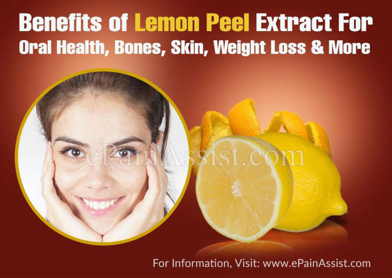 Benefits of Lemon Peel Extract For Oral Health, Bones, Skin, Weight Loss & More
