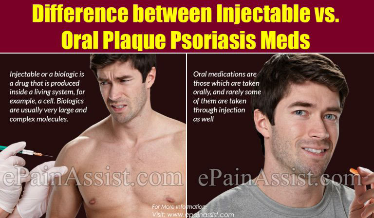 Difference between Injectable vs. Oral Plaque Psoriasis Meds