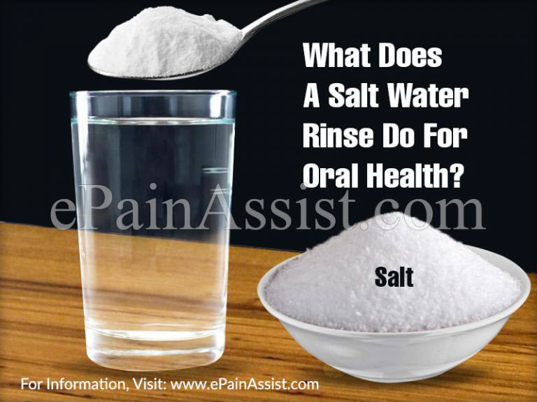 What Does A Salt Water Rinse Do For Oral Health?