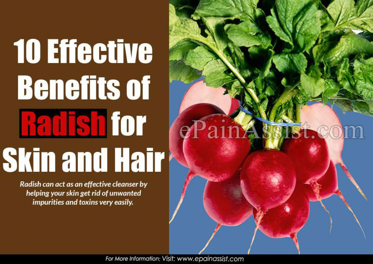 10 Effective Benefits of Radish for Skin and Hair