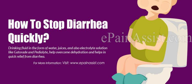 How To Stop Diarrhea Quickly?