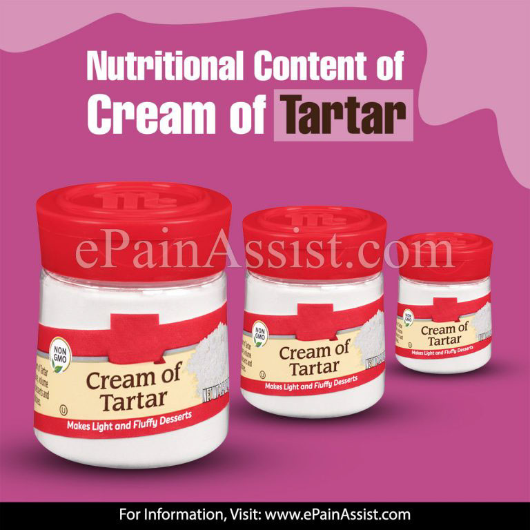 Nutritional Content of Cream of Tartar & Its Uses, Benefits, Side Effects