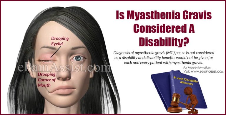 Is Myasthenia Gravis Considered A Disability?