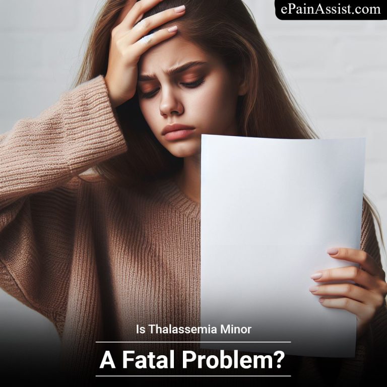 Is Thalassemia Minor A Fatal Problem?