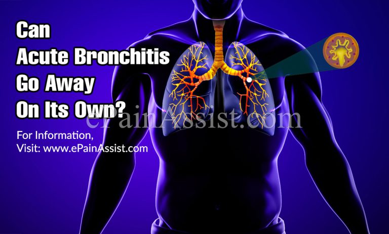 Can Acute Bronchitis Go Away On Its Own?