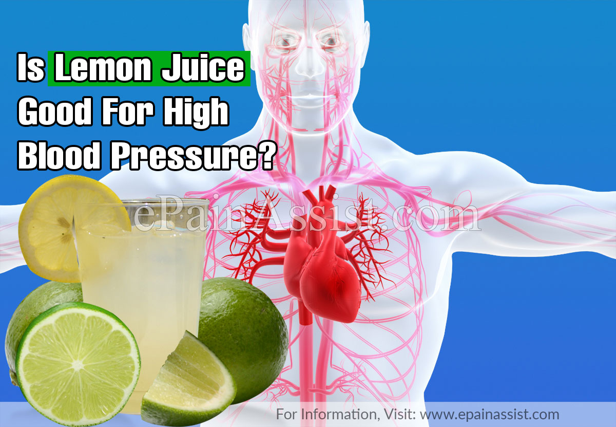 Is Lemon Juice Good For High Blood Pressure?