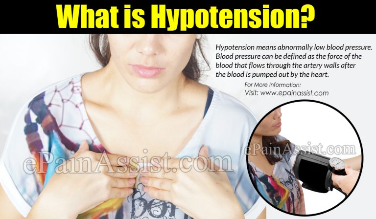 What Is Hypotension?|Conditions That Can Result In Hypotension