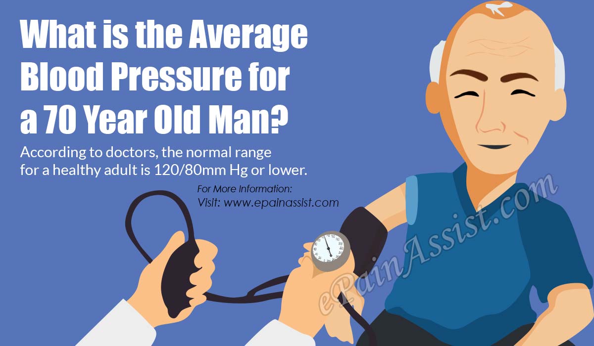 What is the Average Blood Pressure for a 70 Year Old Man?