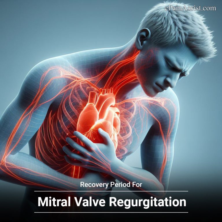 Recovery Period For Mitral Valve Regurgitation