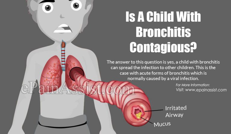 Is A Child With Bronchitis Contagious?