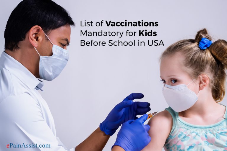 List of Vaccinations Mandatory for Kids Before School in USA