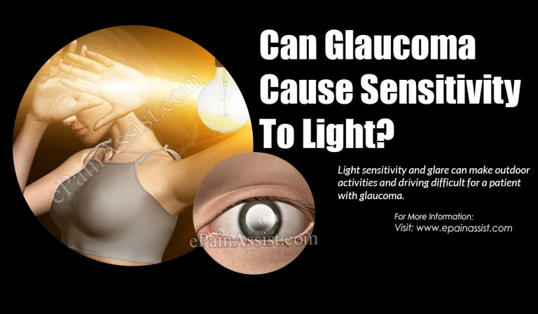 Can Glaucoma Cause Sensitivity To Light?