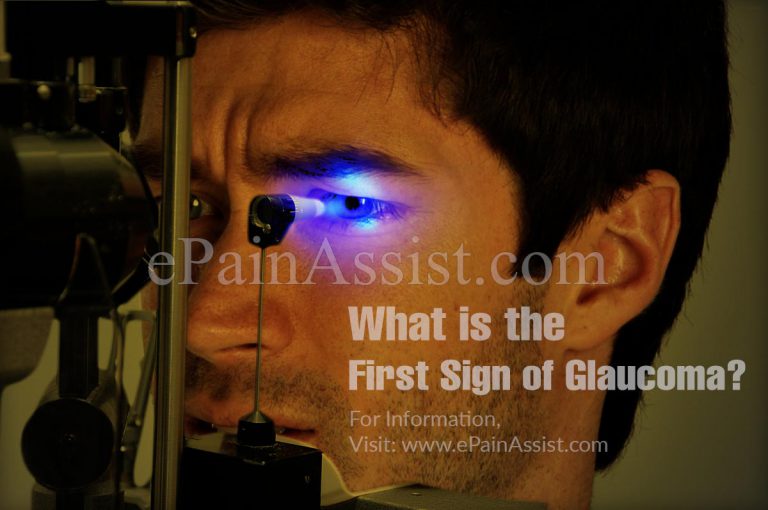 What is the First Sign of Glaucoma?