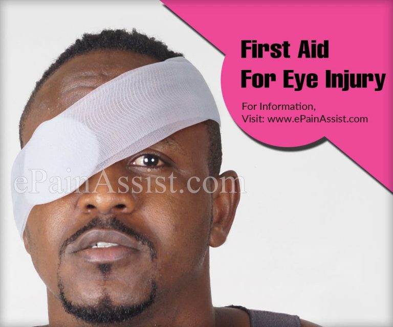 First Aid For Eye Injury
