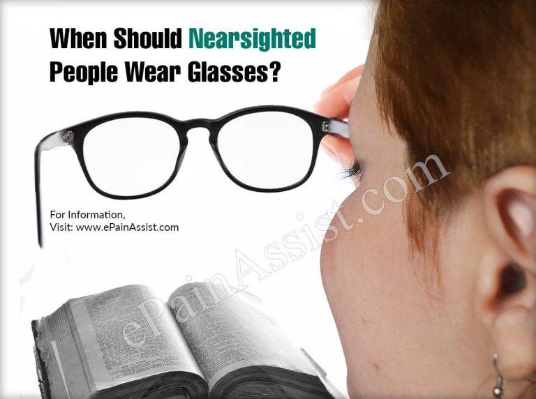 When Should Nearsighted People Wear Glasses?