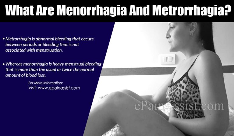 What Are Menorrhagia And Metrorrhagia?