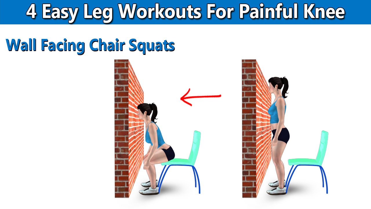 Wall Facing Chair Squats