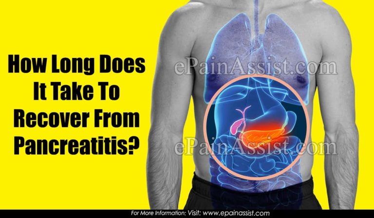 How Long Does It Take To Recover From Pancreatitis?