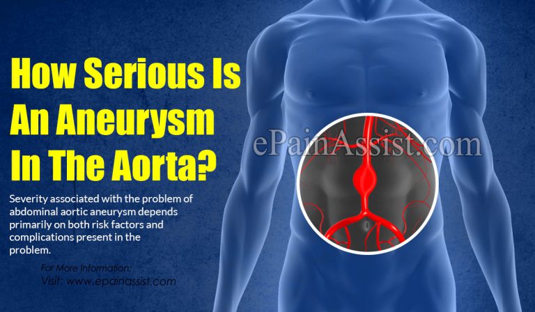 How Serious Is An Aneurysm In The Aorta?