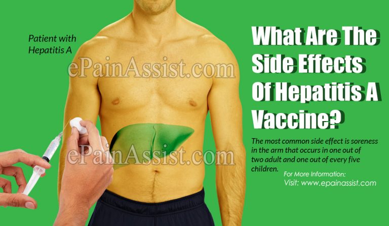 What Are The Side Effects Of Hepatitis A Vaccine?