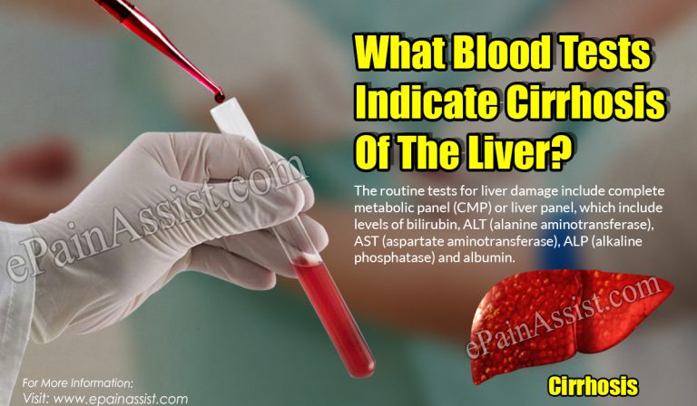 What Blood Tests Indicate Cirrhosis Of The Liver?