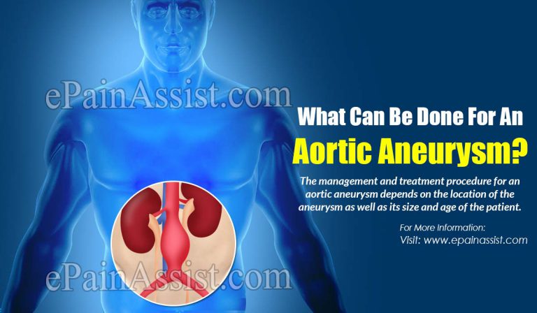 What Can Be Done For An Aortic Aneurysm?