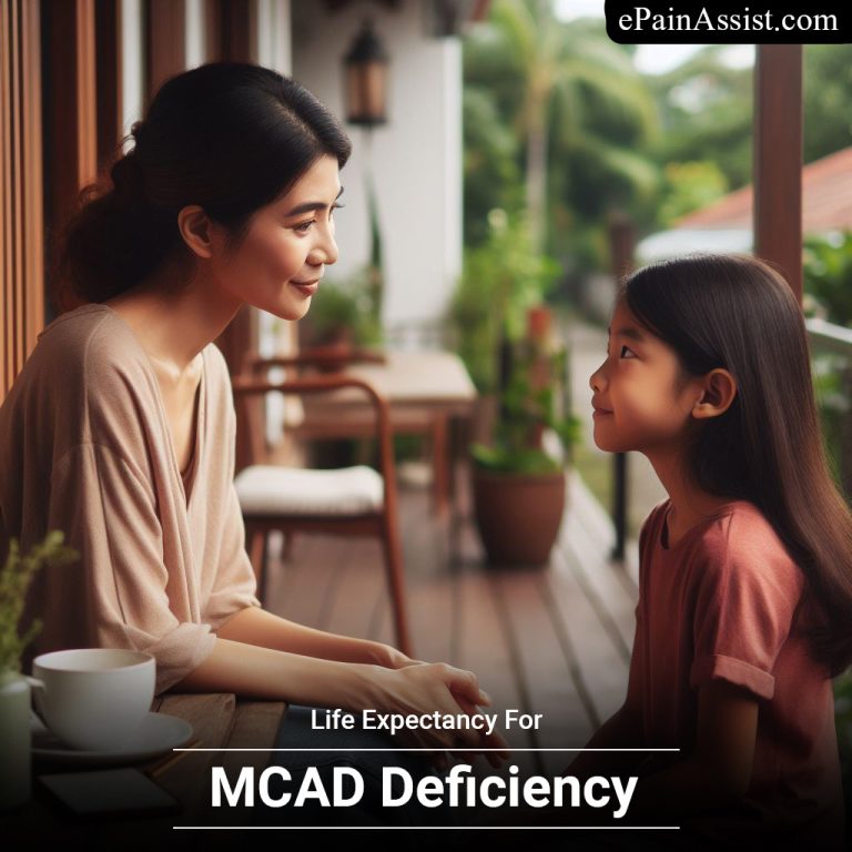 Life Expectancy For MCAD Deficiency