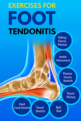 Top 7 Exercises For Foot Tendonitis