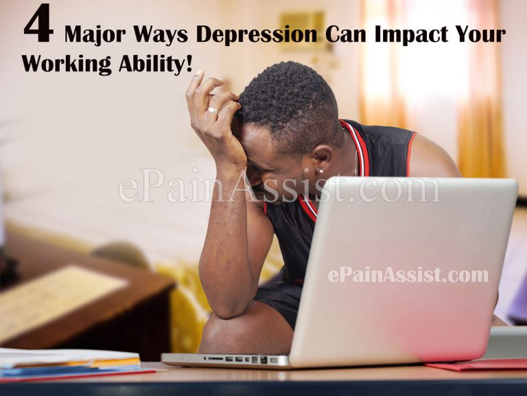 4 Major Ways Depression Can Impact Your Working Ability