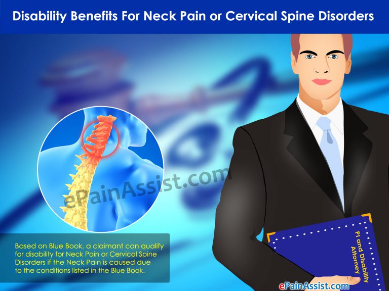 Disability Benefits For Neck Pain Or Cervical Spine Disorders