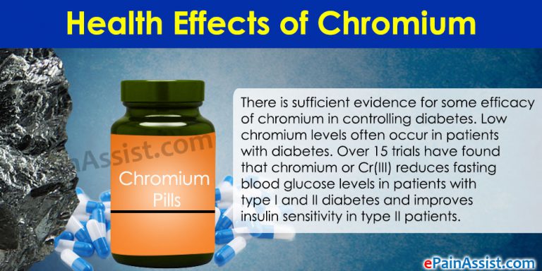 Health Effects of Chromium – A Summary