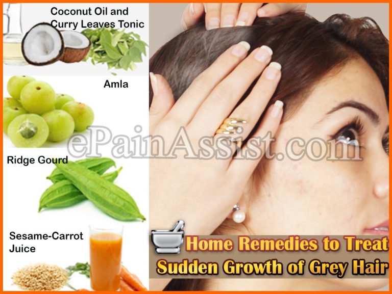Causes & Home Remedies for Sudden Growth of Grey Hair or Premature Grey Hair