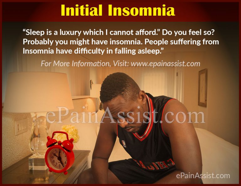Initial Insomnia: Causes, Symptoms, Treatment