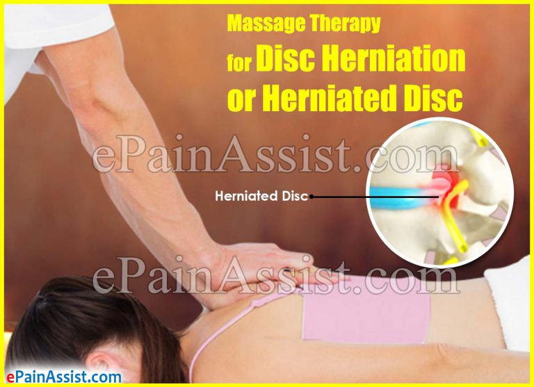 Massage Therapy For Disc Herniation or Herniated Disc: Deep Tissue Massage