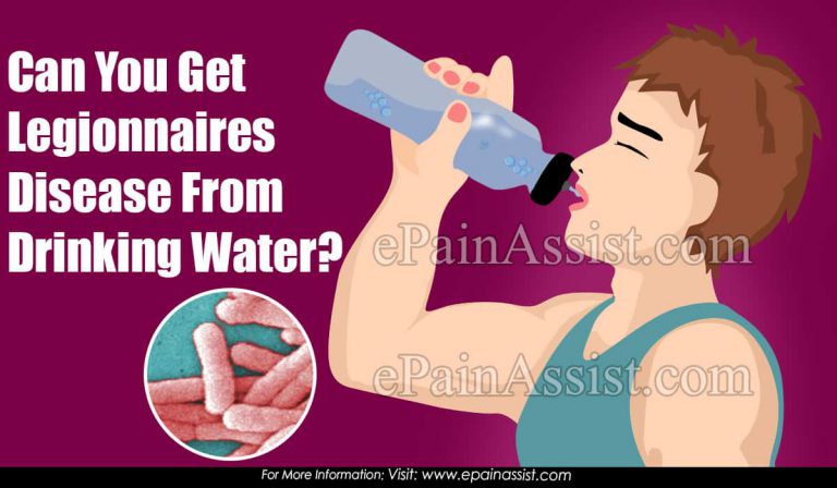 Can You Get Legionnaires Disease From Drinking Water?