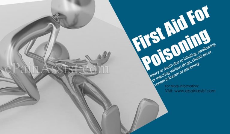 First Aid For Poisoning