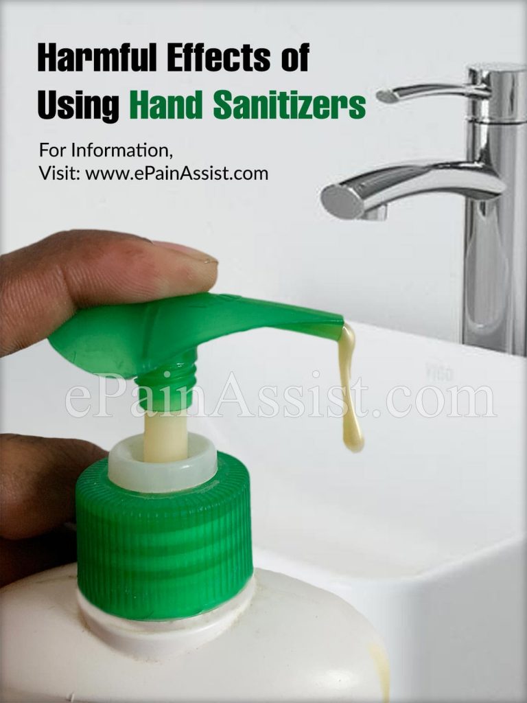 Harmful Effects of Using Hand Sanitizers