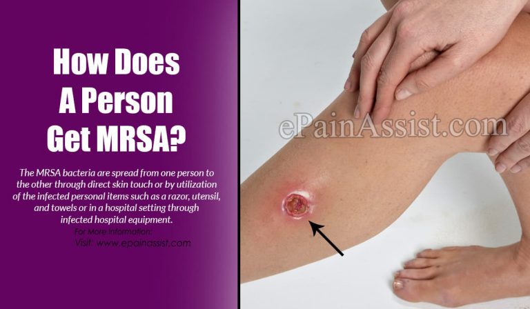 How Does A Person Get MRSA?